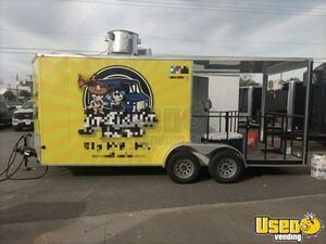 Ready To Go - 2023 Like New 7.5' x 12' Used Food Concession Trailer w/ Porch for Sale in Florida!