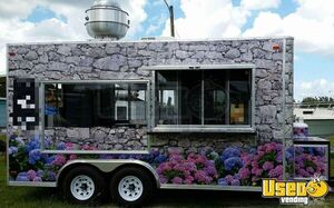 TURNKEY - 8.5' x 16' Crepe Concession Trailer with Pro-Fire Suppression for Sale in Florida!