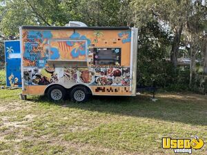 2019 8' x 14' Diamond Cargo Kitchen Food Trailer with Fire Suppression System for Sale in Florida!