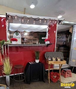 New 2022 - 6' x 12' Empty Concession Trailer with Rustic Interior for Sale in Florida!