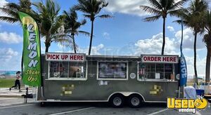 Like New 2021 8' x 24' Look Cargo Concession Food Trailer with Lift Gate Porch for Sale in Florida!