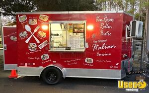 2023 7' x 12' Kitchen Food Concession Trailer with Pro-Fire System for Sale in Texas!