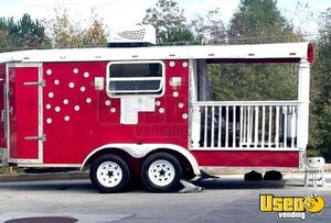 2022 7' x 16' Food Concession Trailer with Porch Mobile Vending Unit for Sale in Georgia!