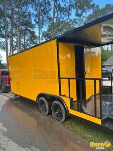NEW 2023 - 8.5' x 18' Concession Trailer with 6' Open Porch for Sale in Georgia!