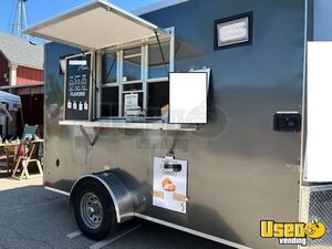 Compact 2022 - 7' x 12' Concession Trailer / Mobile Food Vending Unit for sale in Illinois!