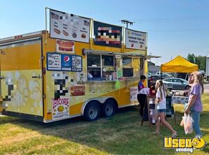 Used 2015 - 8.5' x 18' Hot Dog / Drink / Festival Food Concession Trailer for Sale in Indiana!!!