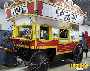 Custom-Built Vintage-Style 5' x 12' Mobile Food Concession Wagon for Sale in Indiana!
