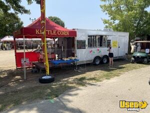 TurnKey - Cynergy 2021 8.5' x 20' Kettle Corn / Lemonade Shaved Ice Concession Trailer w/ Tent for Sale in Iowa!