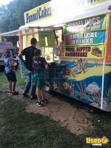 7' x 14' Fibrecore Lightweight Food & Funnel Cake Carnival Concession Trailer for Sale in Kansas!