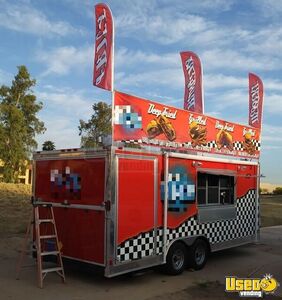 2017 Wells Cargo 8.5' x 20' Mobile Kitchen Food Concession Trailer for Sale in Kansas!