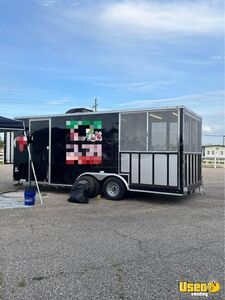 2021 8.5' x 20'  Food Concession Trailer with Enclosed Screened Porch for Sale in Louisiana!