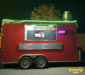 2018 - 7' x 16' Mobile Food Concession Trailer with Pro-Fire for Sale in Massachusetts!