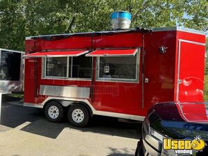 NEW 2024 - 8' x 16' Concession Trailer | Mobile Street Food Unit for Sale in Massachusetts!
