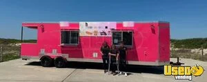 2024 8' x 23' Food Concession Trailer with Porch Mobile Vending Unit for Sale in Massachusetts!