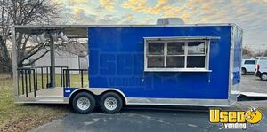 BRAND NEW 2023 - 8.5' x 22' Street Vending Food Concession Trailer with 8' Open Porch for Sale in Michigan!