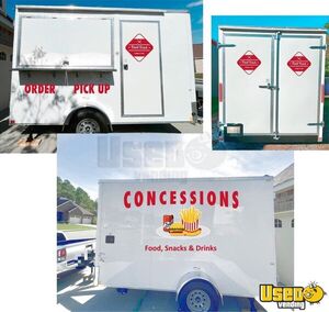 NEW - 2024 7' x 12' Cargo Craft Concession Trailer | Mobile Street Vending Unit for Sale in Mississippi!