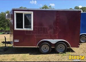 Versatile 2025 7' x 12' Concession Trailer Mobile Vending Unit for Sale in Mississippi!