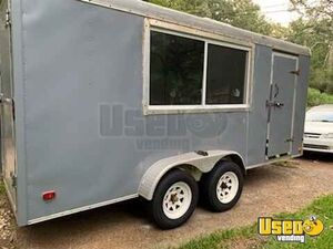 Ready to Outfit Empty 7' x 16' Mobile Food Concession Trailer for Sale in Mississippi!