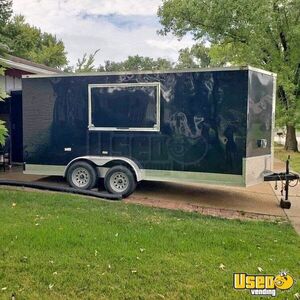 2022 7' x 16' Empty Concession Trailer | Mobile Vending Unit for Sale in Missouri!