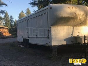 Ready to Outfit Used Wells Cargo Mobile Food Concession Trailer for Sale in Montana!
