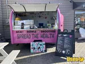 Compact 2021 Smoothie & Acai Bowl Catering Concession Trailer for Sale in New Jersey!