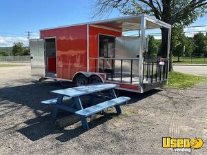 Like-New - 8.5' x 20' 2023 Diamond Cargo Concession Trailer with Porch & Drop Gate for Sale in New York!