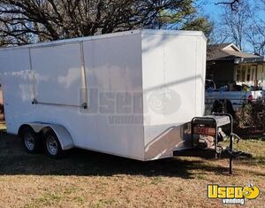 Ready to Outfit 2019 - 7' x 18' Concession Trailer | Mobile Vending Unit for Sale in Oklahoma!