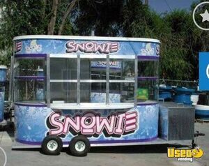 2001 Snowie 5' x 12' Empty Mobile Concession Trailer / Basic Vending Kiosk for Sale in Oregon!