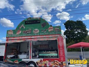 20' Carnival Style Dessert Concession Trailer w/ Large Marquee & Display Case Window for Sale in Pennsylvania!