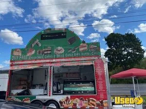 20' Carnival Style Dessert Concession Trailer w/ Large Marquee & Display Case Window for Sale in Pennsylvania!