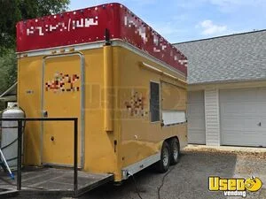 Wells Cargo 8' x 16' Mobile Kitchen Food Concession Trailer with Pro Fire System for Sale in South Carolina!