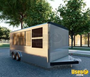 BRAND NEW 2021 8.5' x 16' Basic Concession Trailer / New Mobile Vending Unit for Sale in Texas!