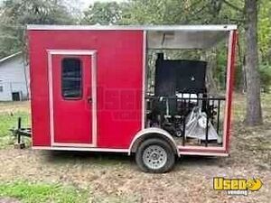 2021 - 7' x 12' Mobile Street Vending Unit | Concession Trailer with Porch for Sale in Texas!