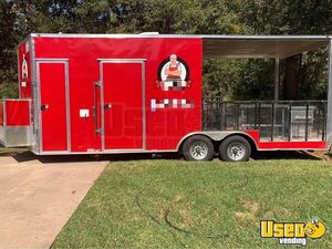 2021 - 8.5' x 22’ Food Concession Trailer with Open Porch and Bathroom for Sale in Texas!