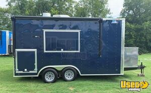 2022 - 8.5' x 16' Freedom Food Concession Trailer Mobile Food Unit for Sale in Texas!