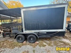 16' Double Axle Mobile Food Concession Trailer with Porch for Sale in Texas!