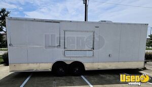 NEW - 2023 8.5' x 18' Food Concession Trailer with Enclosed Porch for Sale in Texas!