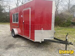 Used 7' x 14' Fully Electric Food Concession Trailer with Fire Suppression System for Sale in Virginia!