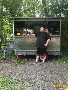 All Stainless Steel Compact Street Food Concession Trailer / Mobile Kitchen for Sale in Virginia!!!