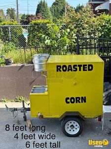 Ready to Work - 4' x 8' Corn Roasting Trailer Mobile Vending Unit for Sale in Washington!
