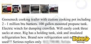 Crawfish Cooking Trailer Concession Trailer 7 Arkansas for Sale