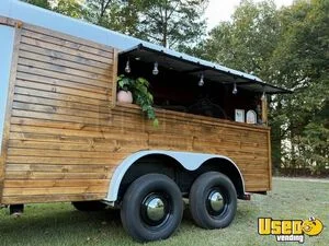 Custom Bar Trailer Beverage - Coffee Trailer Interior Lighting Texas for Sale