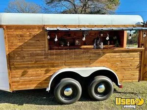 Custom Bar Trailer Beverage - Coffee Trailer Refrigerator Texas for Sale