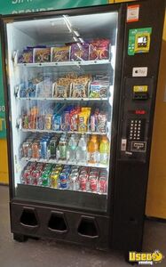 Dixie Narco 5591 Glass Front Snack & Soda Combo Refrigerated Vending Machine For Sale in California!