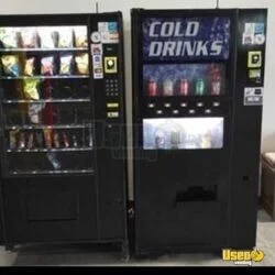 Live Front Dixie Narco Soda and 1 Automated Merchandiser Systems AMS39 Snack Vending Machine For Sale in Maryland!