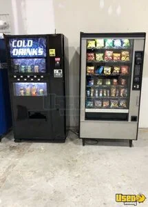1 Dixie Narco Soda and 1 Crane National Vendors Snack Vending Machines For Sale in Maryland!