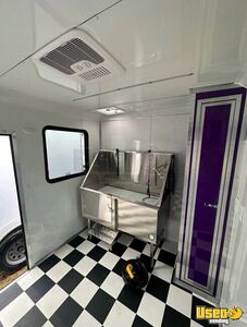 Dog Grooming Trailer Pet Care / Veterinary Truck Interior Lighting Georgia for Sale