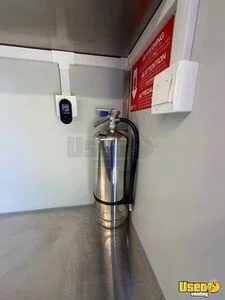 Dual Axle 7' X 19' Kitchen Trailer Kitchen Food Trailer Diamond Plated Aluminum Flooring Virginia for Sale