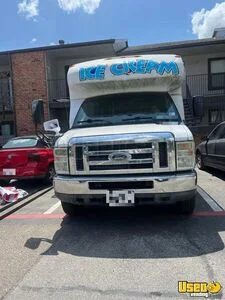 E-450 Ice Cream Truck Floor Drains Texas Gas Engine for Sale