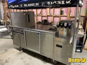All Stainless Steel 3' x 8' Sierra Carts Class B BBQ Food Vending Cart for Sale in Idaho!
